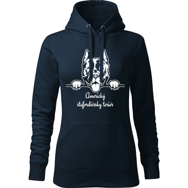 T-ričko Americký stafordčírsky teriér, dámska mikina s vlastným textom 21917378