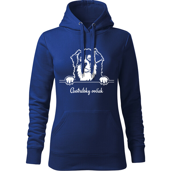 T-ričko Austrálsky ovčiak, dámska mikina s vlastným textom 21917380