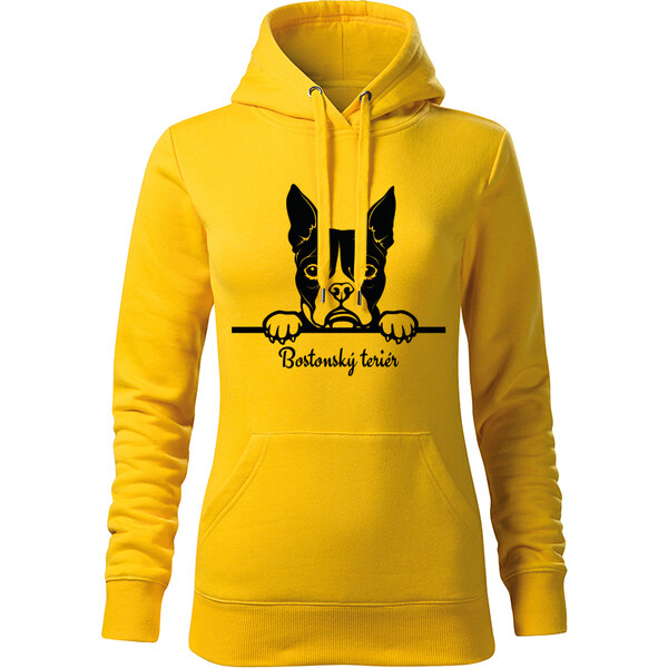 T-ričko Bostonský teriér, dámska mikina s vlastným textom 21917387