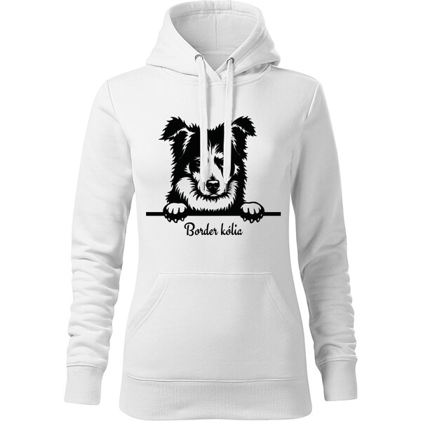 T-ričko Border kólia, dámska mikina s vlastným textom 21917386