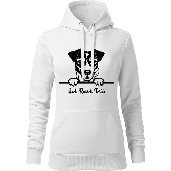 T-ričko Jack Rusel teriér, dámska mikina s vlastným textom 21917395