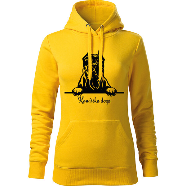 T-ričko Kanarska doga, dámska mikina s vlastným textom 21917397