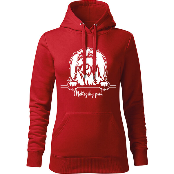 T-ričko Maltézský psík, dámska mikina s vlastným textom 21917402
