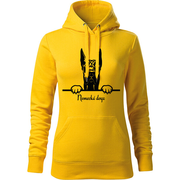 T-ričko Nemecká doga, dámska mikina s vlastným textom 21917404