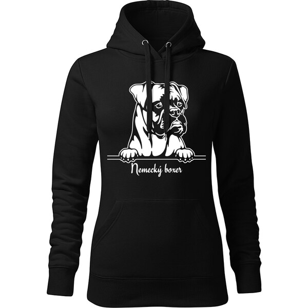 T-ričko Nemecký boxer, dámska mikina s vlastným textom 21917405