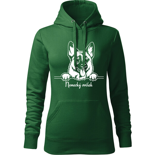 T-ričko Nemecký ovčiak, dámska mikina s vlastným textom 21917406