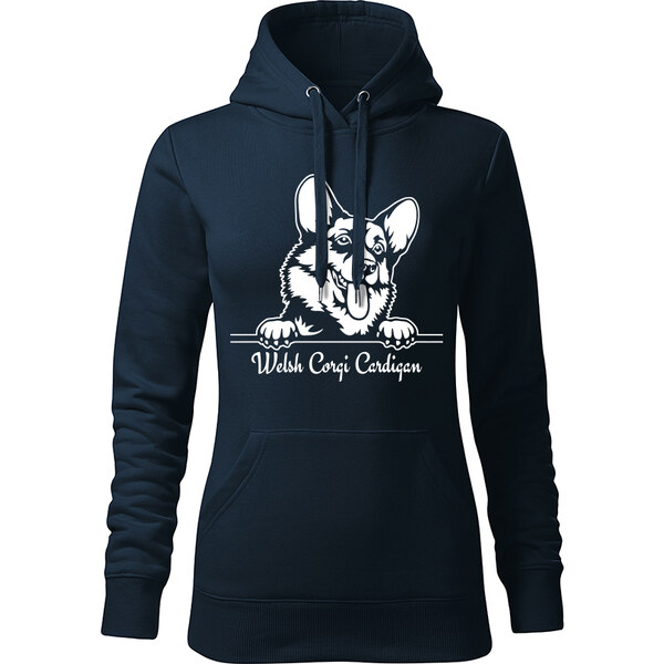 T-ričko Welsh Corgi Cardigan, dámska mikina s vlastným textom 21918222