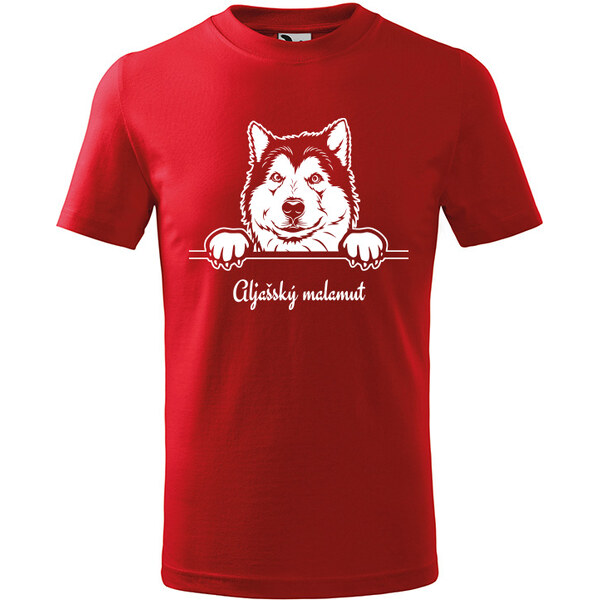 T-ričko Aljašský malamut, detské tričko s vlastným textom 21918227