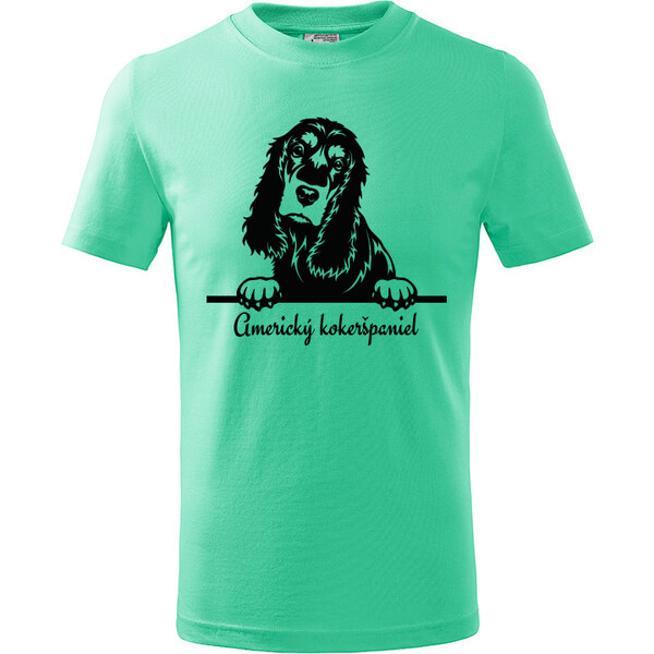 T-ričko Americký kokeršpaniel, detské tričko s vlastným textom 21918228
