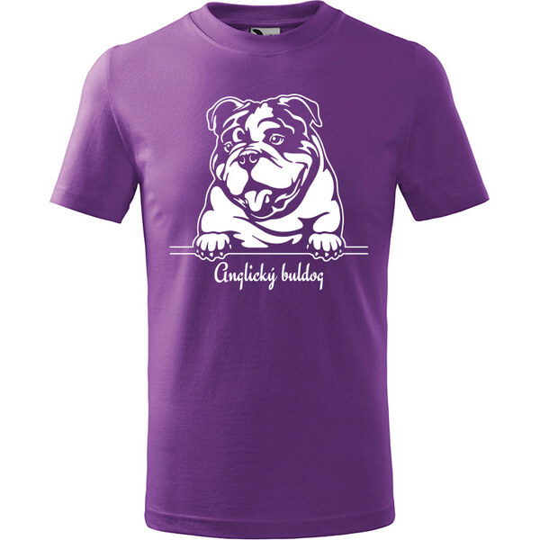 T-ričko Anglický buldog, detské tričko s vlastným textom 21918231