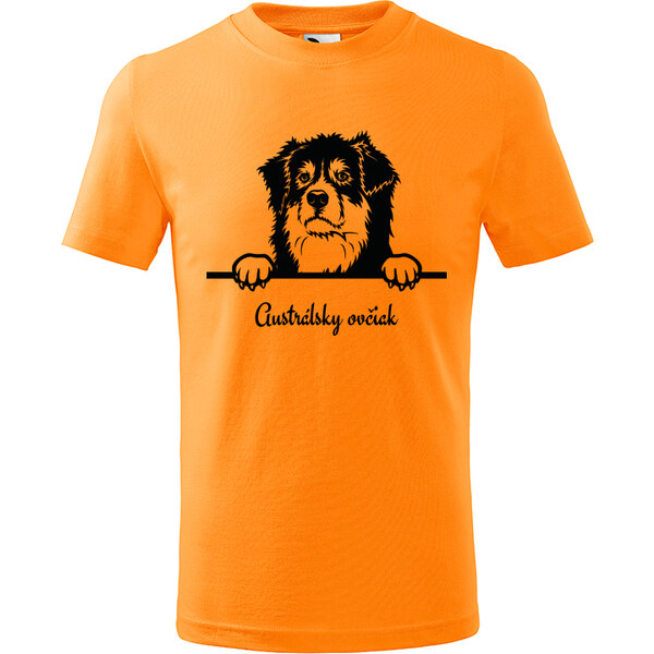 T-ričko Austrálsky ovčiak, detské tričko s vlastným textom 21918232