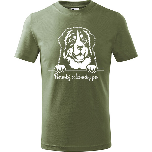 T-ričko Bernský salašnícky pes, detské tričko s vlastným textom 21918235