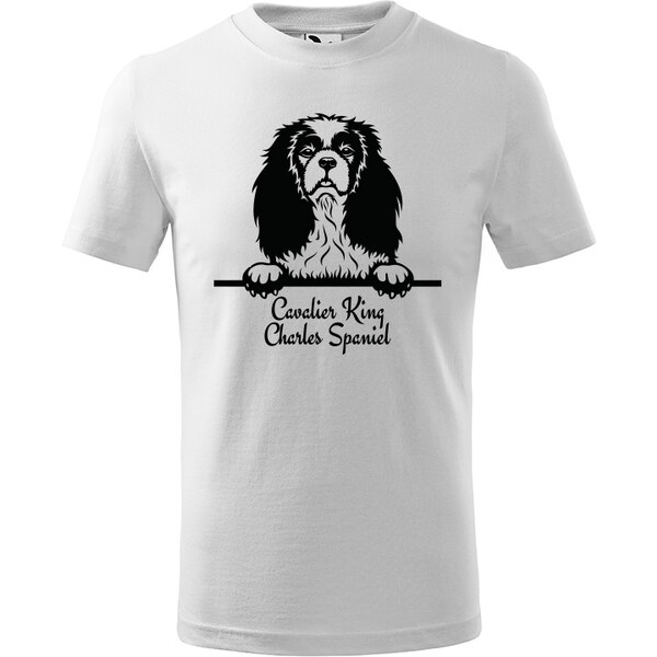 T-ričko Cavalier King Charles Spaniel, detské tričko s vlastným textom 21918242