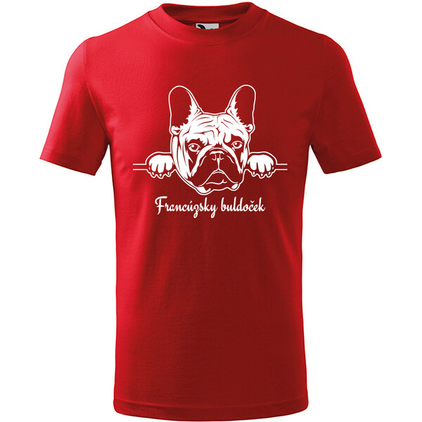 T-ričko Francúzsky buldoček, detské tričko s vlastným textom 21918245