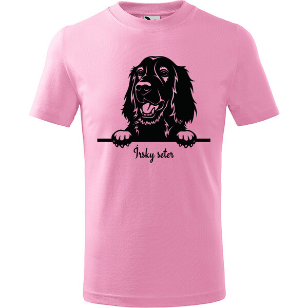 T-ričko Írsky seter, detské tričko s vlastným textom 21918246