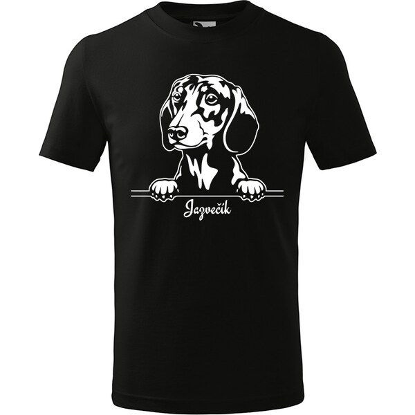 T-ričko Jazvečík, detské tričko s vlastným textom 21918248