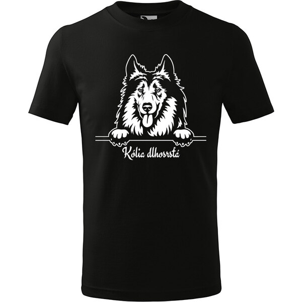 T-ričko Kólia dlhosrstá, detské tričko s vlastným textom 21918250