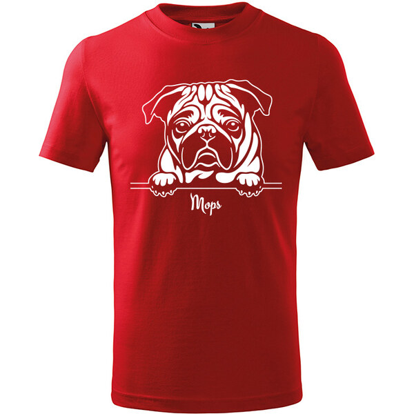 T-ričko Mops, detské tričko s vlastným textom 21918255