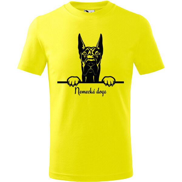 T-ričko Nemecká doga, detské tričko s vlastným textom 21918256