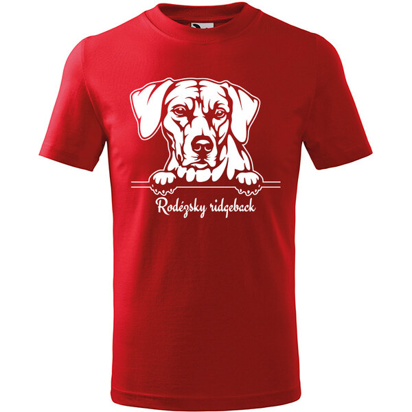 T-ričko Rodézsky ridgeback, detské tričko s vlastným textom 21918262