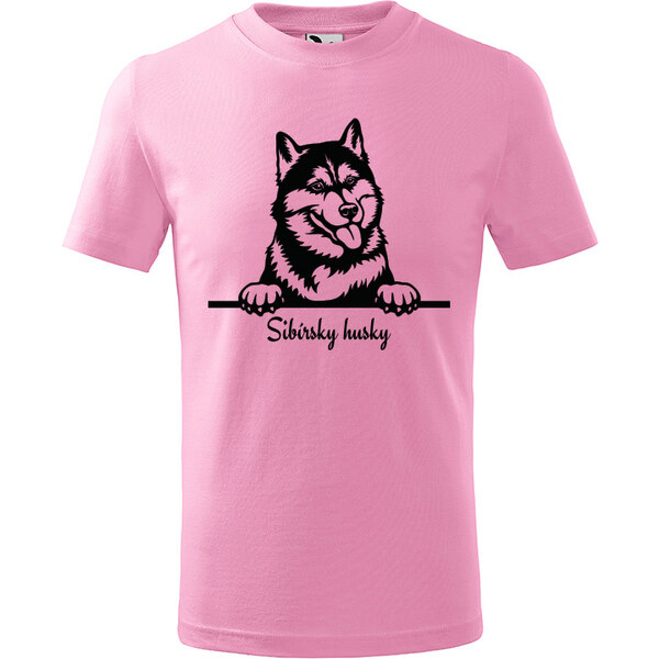 T-ričko Sibírsky husky, detské tričko s vlastným textom 21918265
