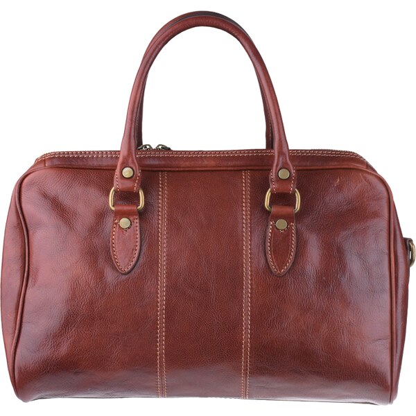 Kožená cestovná taška Augustus Marrone hnedá NovaKabelka.sk 21934899