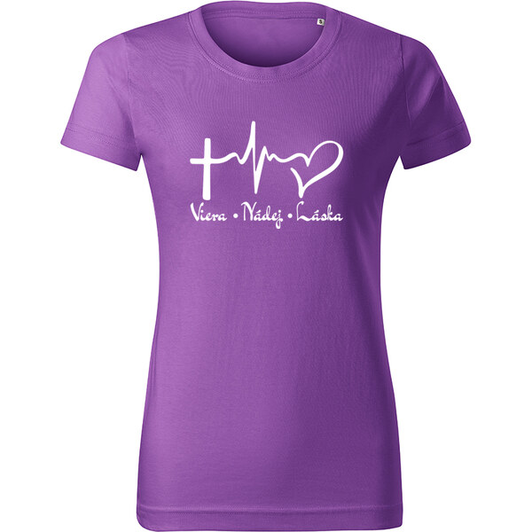 T-ričko Viera, nádej, láska, dámske tričko 21940288