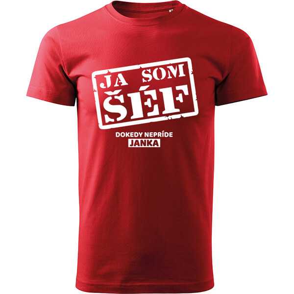 T-ričko Ja som šéf, pánske tričko s menom 21951693
