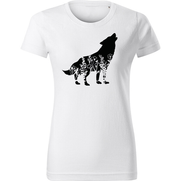 T-ričko Vlk flor, dámske tričko 21956444