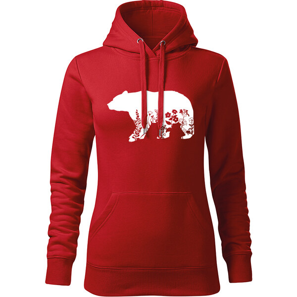 T-ričko Medveď flor, dámska mikina 21963585