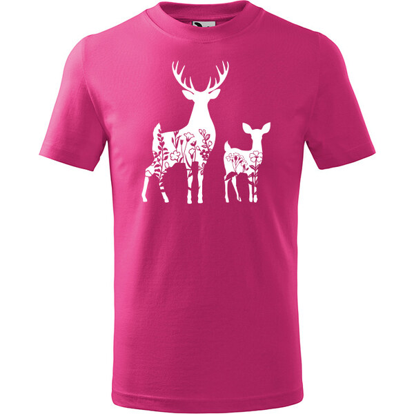 T-ričko Jeleň flor detské tričko 21963601