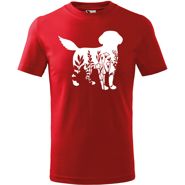 T-ričko Pes flor detské tričko 21963607