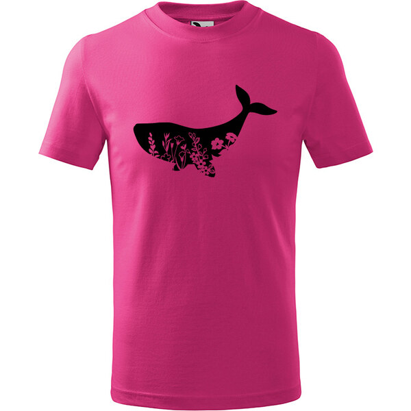 T-ričko Veľryba flor detské tričko 21963618