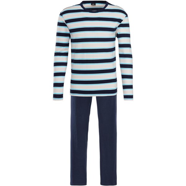 H.I.S Dlhé pyžamo modrá / sivá 57989492