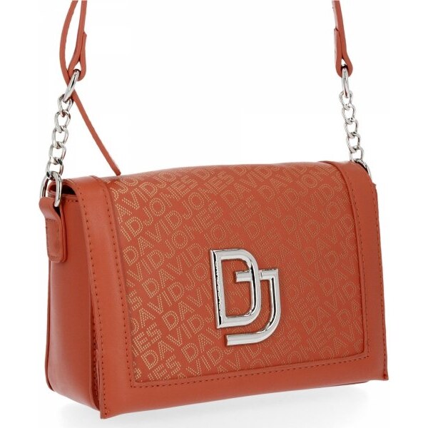 Dámska kabelka listonoška David Jones koralová 6312-2 27613643