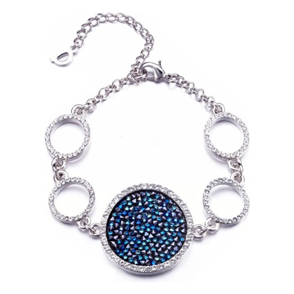 SWAROVSKI Elements Swarovski e. náramok Deep Sea Phantom, modrý 3534599