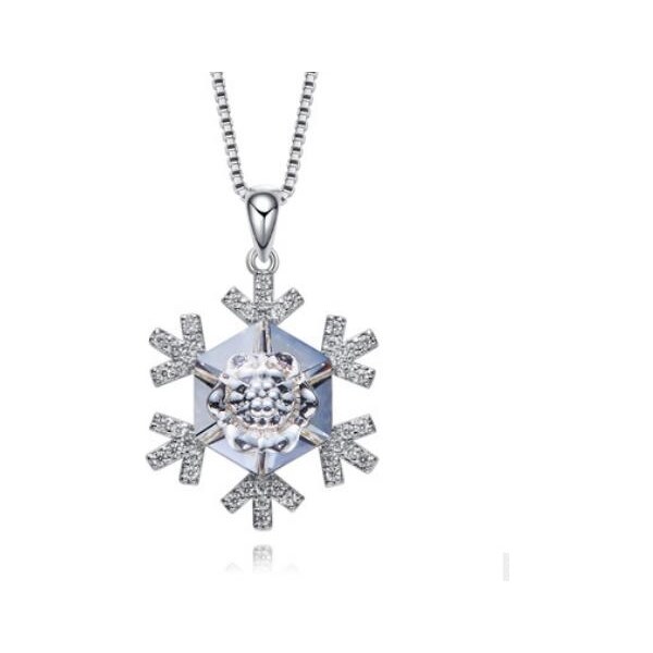 SWAROVSKI Elements Swarovski e. náhrdelník Frozen, snehová vločka 14862735