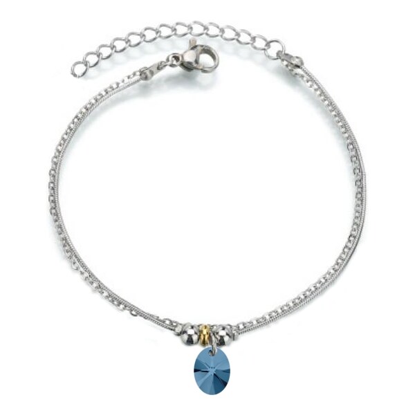 SWAROVSKI Elements Swarovski e. náramok Deep Blue Treasure, tmavá 16713158