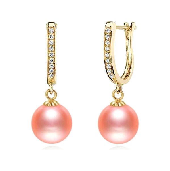 SWAROVSKI Elements Swarovski e. perlové náušnice Coco Peach broskyňové 60784337