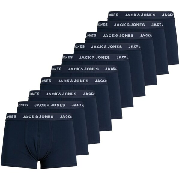 JACK & JONES Boxerky námornícka modrá / biela 57348401