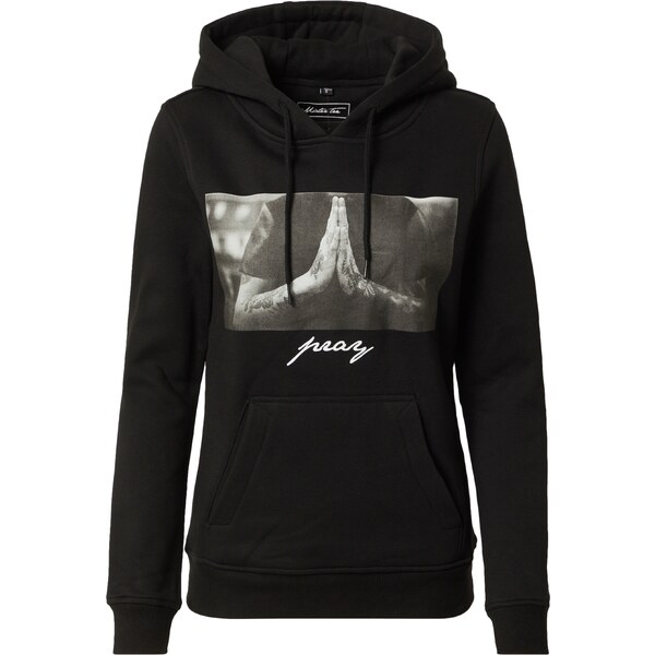 Mister Tee Mikina Pray svetlosivá / čierna / biela 54440957