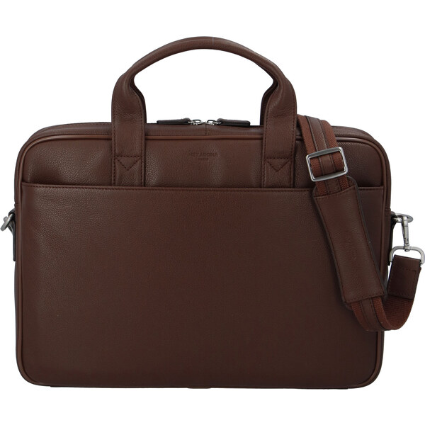 Hexagona Čokoládovo hnedá kožená taška Hexagon 62544 na notebook hnedá 56863943