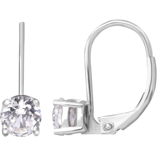 Beneto Strieborné náušnice s čírymi kryštálmi AGUC196/5 66591581