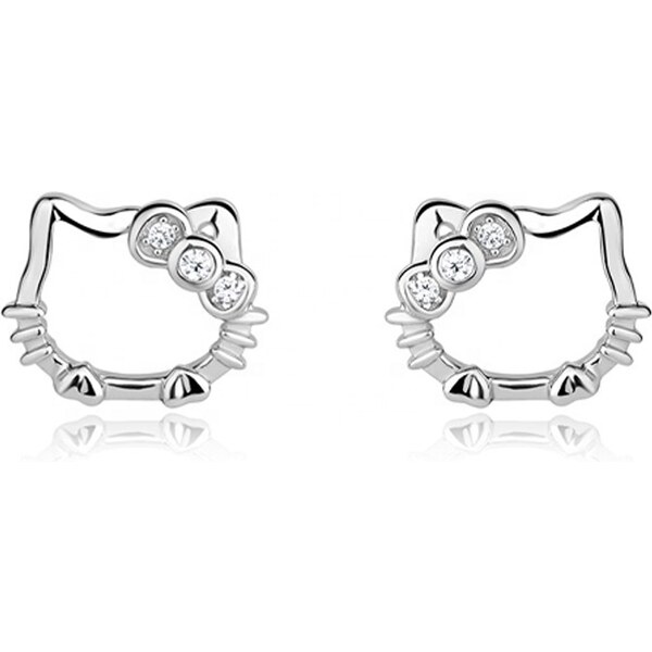 Olivie Strieborné náušnice MAČKA S MAŠĽOU 4940 22135735