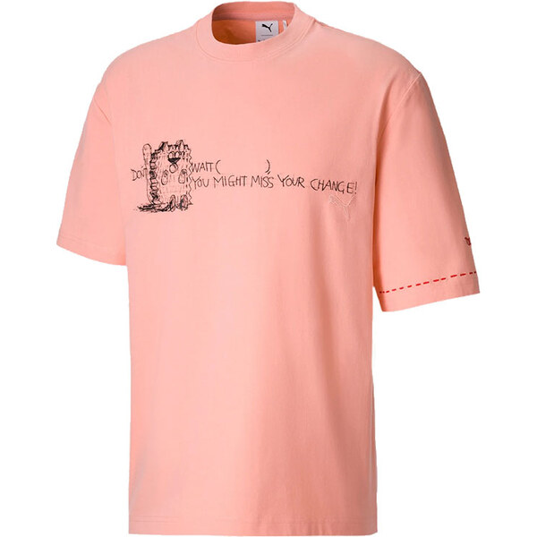 Puma x Michael Lau 2Long Mens Tee - Pánske - Tričko Puma - Ružové - 66355823