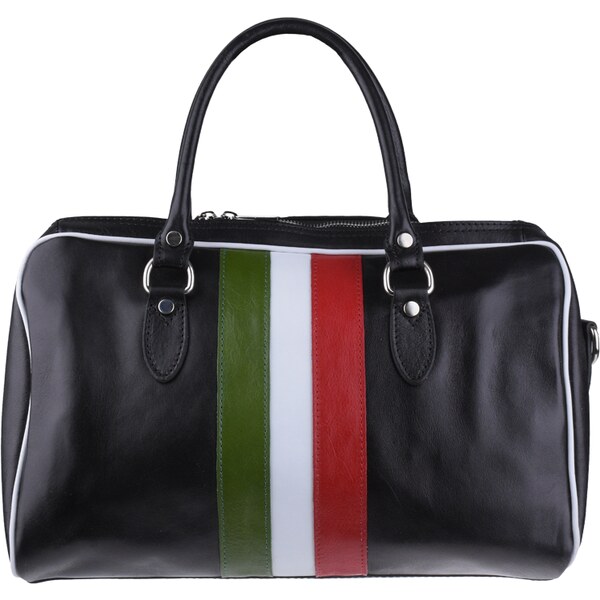 Kožená cestovná taška Augustus Nera Tricolore čierna NovaKabelka.sk 22085782