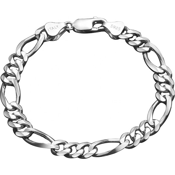 Olivie Strieborný 23cm/0,8cm náramok FIGARO 6081 34252367