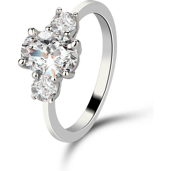 Emporial strieborný prsteň Krištáľové kúzlo 41530018