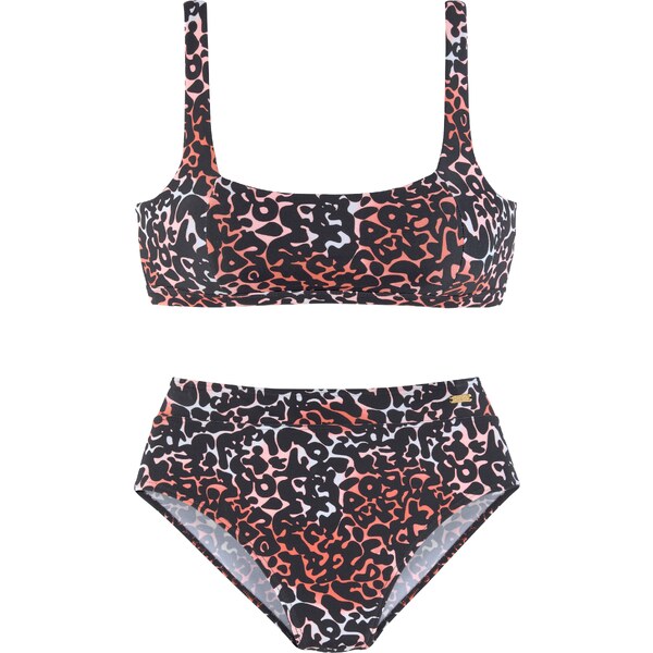 BUFFALO Bikiny mätová / broskyňová / lososová / čierna 23147012