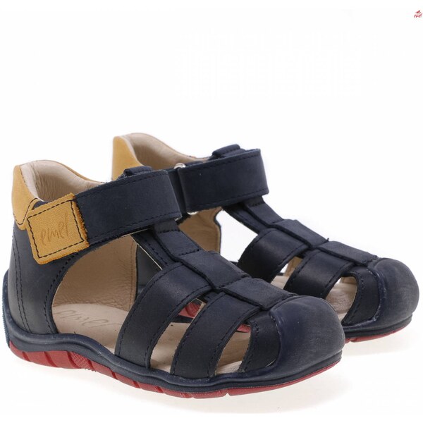 Detské kožené sandálky EMEL E2187A-4 46771077
